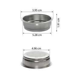 Singolo Portafilter cestello singolo da 51 mm (7-9 g)