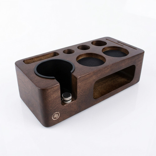 Tamper station 4Barista 51/54 mm | legno di noce scuro