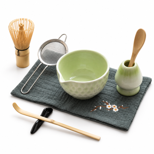 Matcha set 4Barista (light green) – un servizio in ceramica per preparare il tè matcha 