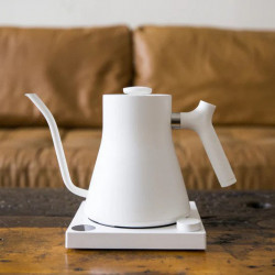Fellow Ode + Stagg EKG bianco | Macinacaffè elettrico + bollitore Gooseneck