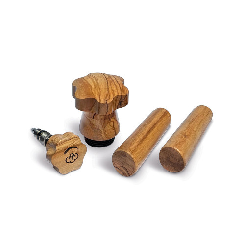 La Pavoni wood handles kit (Legno olivo) – set di manopole