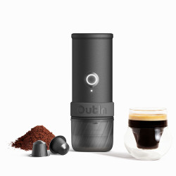 Outin Mino (Space grey) - macchina da caffè da viaggio