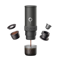 Outin Mino (Space grey) - macchina da caffè da viaggio