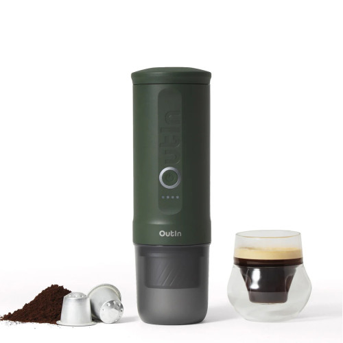 OutIn Nano 2 (Forest green) - macchina per il caffè da viaggio