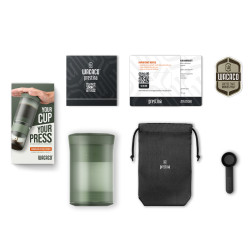 Wacaco Prestina (sage green) – una caffettiera portatile